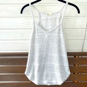AG Adriano Goldschmied Open Knit Racerback Tank